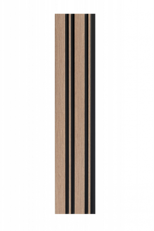 Panouri riflaje - Profil stanga pentru panou riflat 3D Milo, Oak Sonoma, 270x4.2cm, Lamelio