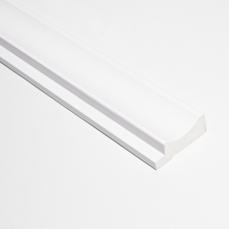 Panouri riflaje - Profil stanga pentru panou riflat 3D Onda, Alb, 270x3.8cm, Lamelio