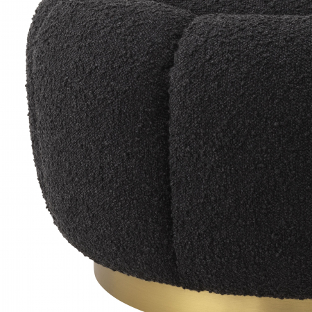   Ottoman Inger bouclé negru 115778 EICHHOLTZ [2]