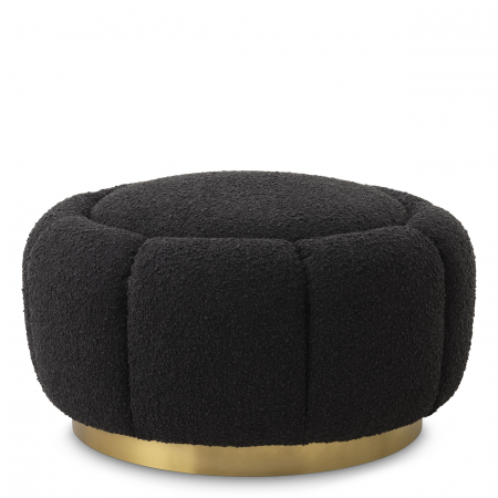   Ottoman Inger bouclé negru 115778 EICHHOLTZ [0]