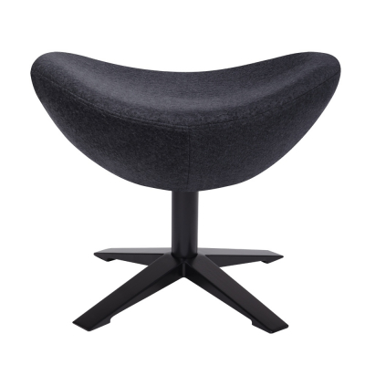 Puf modern Egg Wide Black diverse culori, lana casmir/otel, HE-066.SHO13.OTTO.B - King [5]