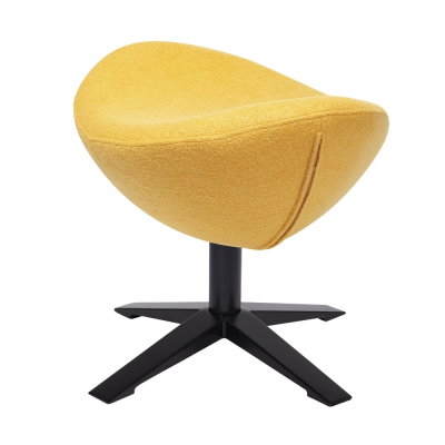 Puf modern Egg Wide Black diverse culori, lana casmir/otel, HE-066.SHO13.OTTO.B - King [0]