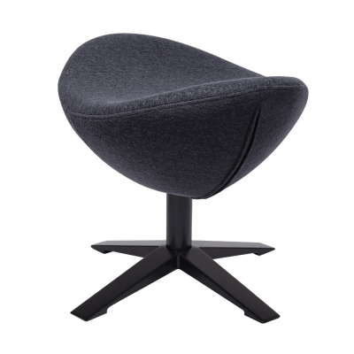 Puf modern Egg Wide Black diverse culori, lana casmir/otel, HE-066.SHO13.OTTO.B - King [10]