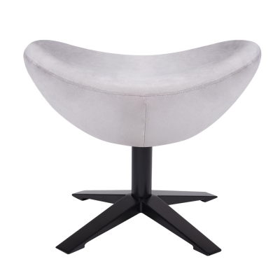Puf modern Egg Wide Velvet Black diverse culori, velur/otel, HE-066.HM8-19.OTTO.B - King [13]
