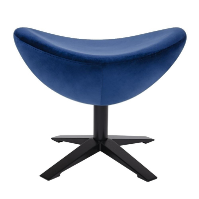Puf modern Egg Wide Velvet Black diverse culori, velur/otel, HE-066.HM8-19.OTTO.B - King [1]
