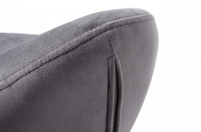 Puf modern Egg Wide Velvet Black diverse culori, velur/otel, HE-066.HM8-19.OTTO.B - King [5]