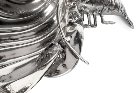 Răcitor pentru Băuturi / Platou Lobster 58x43x19 cm, Aluminiu Argintiu - Kare Design [1]