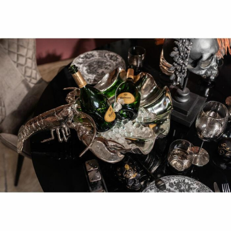 Răcitor pentru Băuturi / Platou Lobster 58x43x19 cm, Aluminiu Argintiu - Kare Design [4]