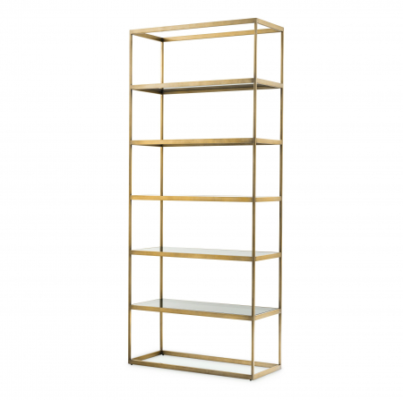 Rafturi -   Dulap Omega finisaj din alamă periată sticlă fumurie 113284 EICHHOLTZ