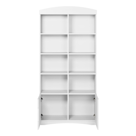 Raft carti copii dublu Classic MDF alb, 180,5x90 cm [2]