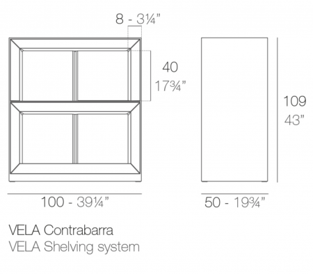 Raft terasa/gradina LED RGBW Vela 100x109 cm rezistent la apa, smart control, 54123 - Vondom [1]