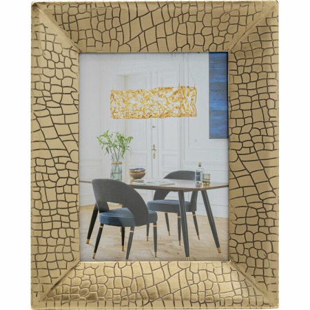 Ramă Foto Coccodrillo 20x2x25 cm, Oțel Auriu Alamă - Kare Design [1]