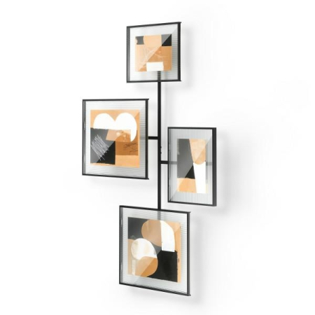 Produse - Ramă Foto Flute Wall 57x8x99 cm, Metal Negru - Umbra