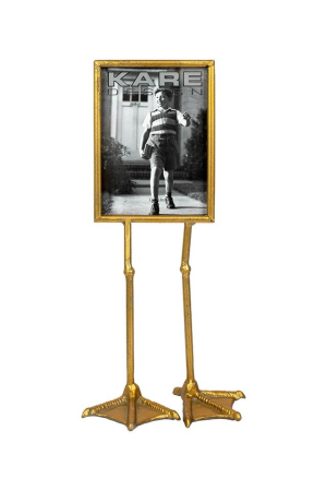 Produse - Ramă Foto Duck Feet Pionowa, Oțel A și Sticlă Auriu - Kare Design
