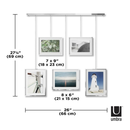 Ramă Foto Exhibit 70x3x79 cm, Metal Crom - Umbra [5]