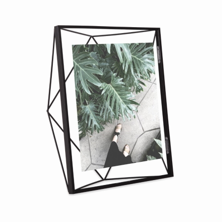 Decoratiuni - Ramă Foto Prisma 25x7,6x30 cm, Sârmă și Sticlă Negru - Umbra