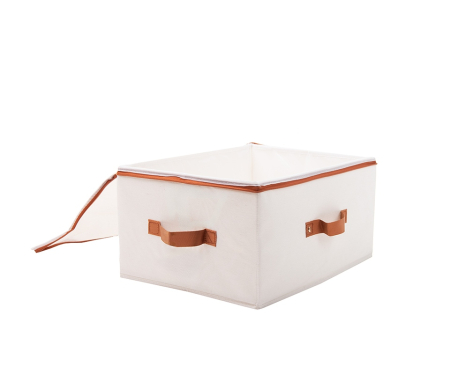Recipient de Depozitare Casy 40x30x20 cm, Material cu Aspect de In Bej - SHP [2]