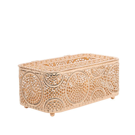 Recipient pentru Șerveţele Maison 22x12x9 cm, Metal Auriu - SHP [1]