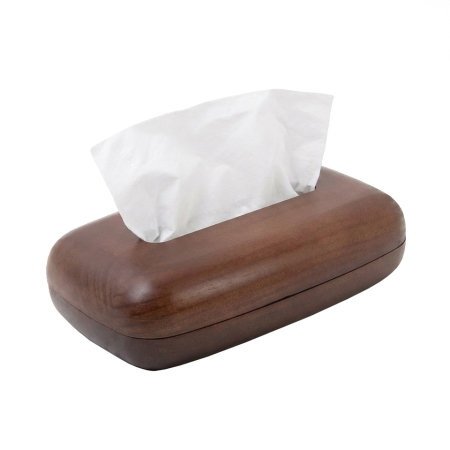 Produse - Recipient pentru Șervețele Woodie 22x13x7 cm, Lemn Maro - SHP