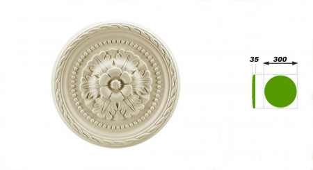 Rozeta din poliuretan R116 - Ø 30 cm [3]