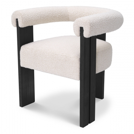 Scaune -   Scaun de dining Percy bouclé crem 116095 EICHHOLTZ