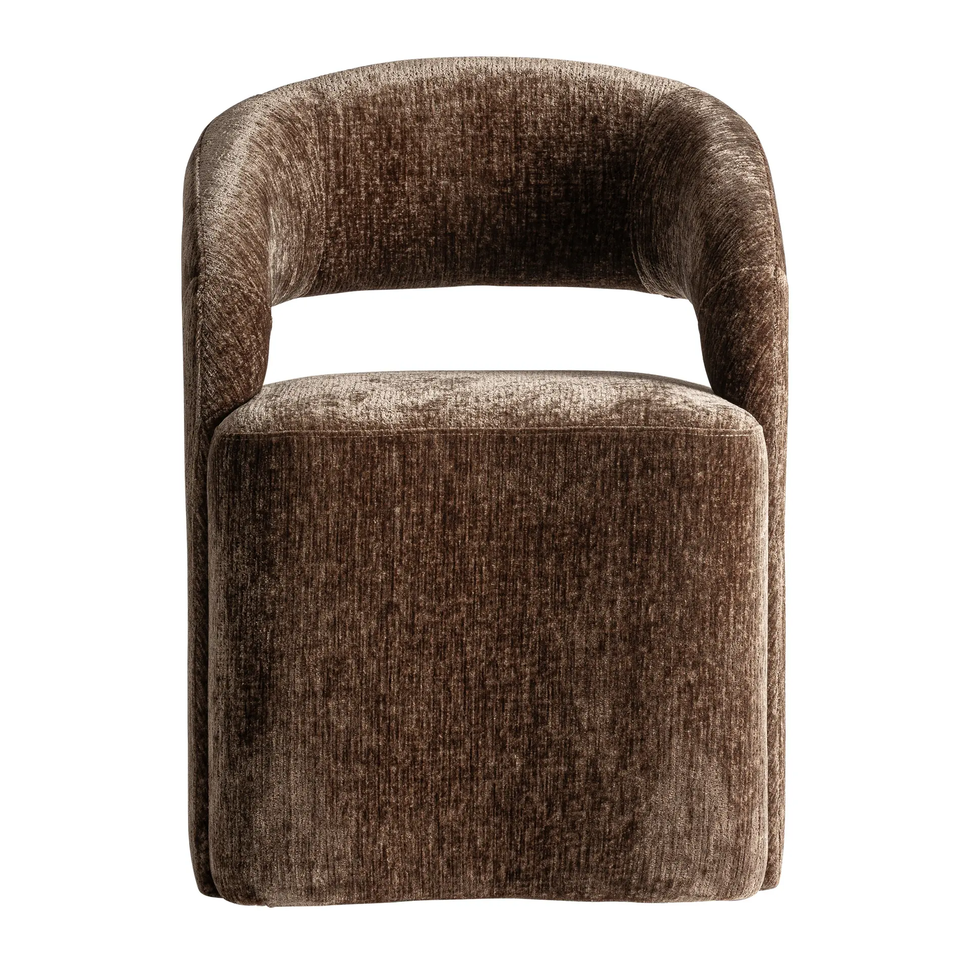 Scaun 60x62x81 cm, Poliester și Spuma Maro - VicalHome VicalHome 38818 [1]