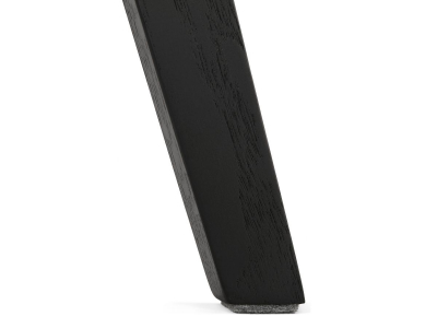 Scaun negru Huber design scandinav, polipropilena, picioare negre lemn, AC02740BLBL - Kokoon [8]