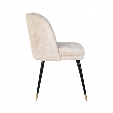 Scaun Alicia chenille alb ignifugat (FR-Bergen 900 chenille alb), S4547 FR WHITE CHENILLE - Richmond Interiors [1]