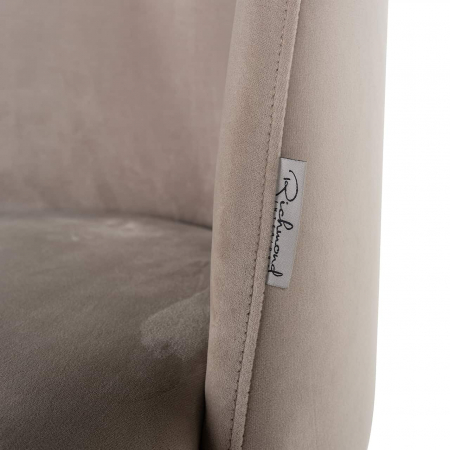 Scaun Alicia kaki catifea catifelată ignifugată (FR-Quartz 903 Khaki), S4547 FR KHAKI VELVET - Richmond Interiors [5]