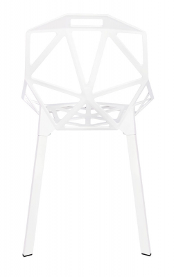 Scaun Argus design geometric, negru/alb, aluminiu, DC-362.ALLBLACK - King [10]