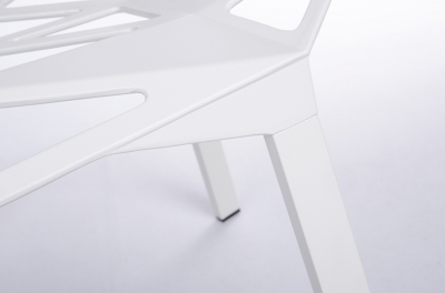 Scaun Argus design geometric, negru/alb, aluminiu, DC-362.ALLBLACK - King [13]