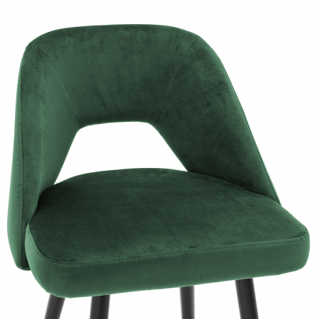 Scaun bar lux Avorio 65 cm catifea diverse culori, picioare negre cu auriu | Eichholtz - 112053 [9]