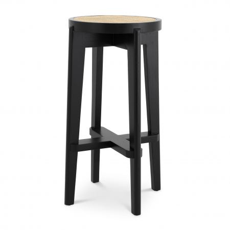 Scaune de bar -   Scaun de bar Dareau clasic negru 114381 EICHHOLTZ