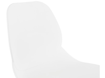 Scaun birou design alb cu roti Joyce polipropilena / picioare metal crom, CH02740WH - Kokoon [3]