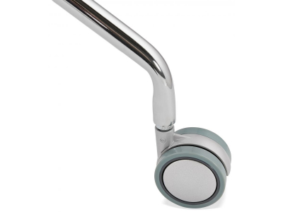 Scaun birou design alb cu roti Joyce polipropilena / picioare metal crom, CH02740WH - Kokoon [9]