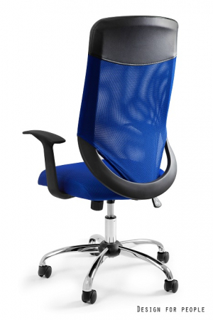 Scaun birou diverse culori Mobi Plus, sezut tapitat cu membrana, spatar tip mesh, tetiera piele ecologica, baza metal cromat, inaltime reglabila, W-952-4 - Unique [14]