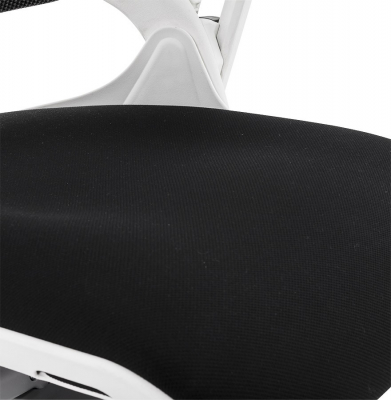 Scaun birou ergonomic premium SALYUT alb cu negru mesh / polipropilena / aluminiu, OC00320BL - Kokoon [8]
