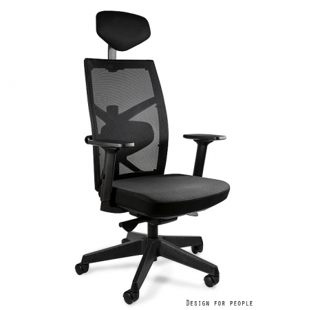 Scaune High end - Scaun birou premium ajustabil diverse culori Tune, spatar tip mesh, sezut si tetiera piele naturala, 139Y-MESH0-HL4 - Unique