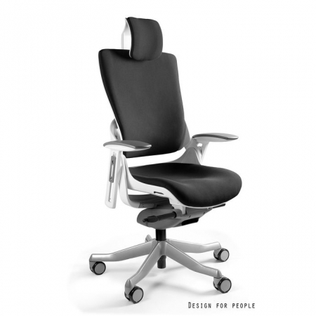 Scaune High end - Scaun birou premium ajustabil diverse culori Wau II, cadru alb, tapiterie textila, W-709-W-BL418 - Unique