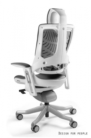 Scaun birou premium ajustabil diverse culori Wau II, cadru alb, tapiterie textila, W-709-W-BL418 - Unique [1]