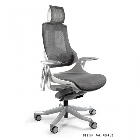 Scaune High end - Scaun birou premium ajustabil Wau diverse culori, cadru alb, tapiterie tip mesh, W-609-W-NW41 - Unique