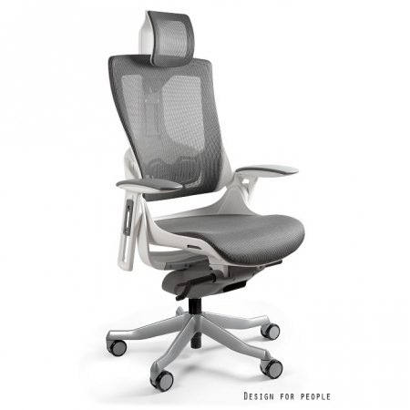 Scaune High end - Scaun birou premium ajustabil Wau II, diverse culori, cadru alb, tapiterie tip mesh, W-709-W-NW41 - Unique