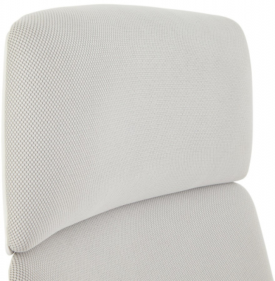 Scaun birou lux gri deschis Alyssa tapitat material textil, baza aluminiu, OC00400GR - Kokoon [10]