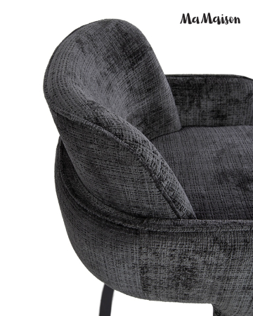 Scaun Bora 63x61x84 cm, Negru - MaMaison [4]
