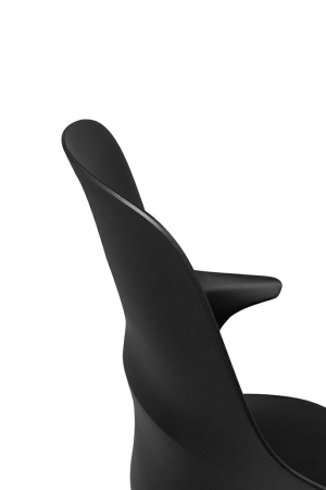 Scaun Brazo High 58x60x94,5 cm, Polipropilenă și Metal Negru - King Home [7]