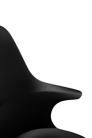 Scaun Brazo High 58x60x94,5 cm, Polipropilenă și Metal Negru - King Home [6]