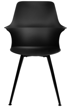 Scaun Brazo High 58x60x94,5 cm, Polipropilenă și Metal Negru - King Home [1]