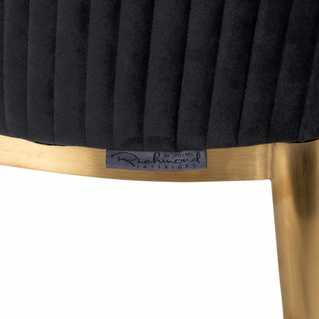 Scaun Breeze catifea antracit / aur periat ignifugat (FR-Quartz 801 Antraciet), S4525 FR ANTRACIET VELVET - Richmond Interiors [1]