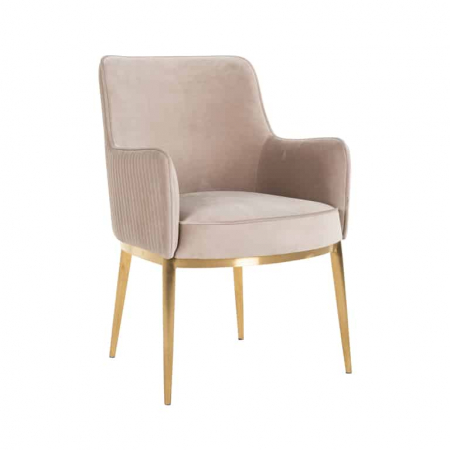 Produse - Scaun Breeze catifea kaki / auriu periat ignifugat (FR-Quartz 903 Khaki), S4525 FR KHAKI VELVET - Richmond Interiors
