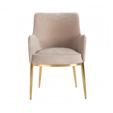Scaun Breeze catifea kaki / auriu periat ignifugat (FR-Quartz 903 Khaki), S4525 FR KHAKI VELVET - Richmond Interiors [3]